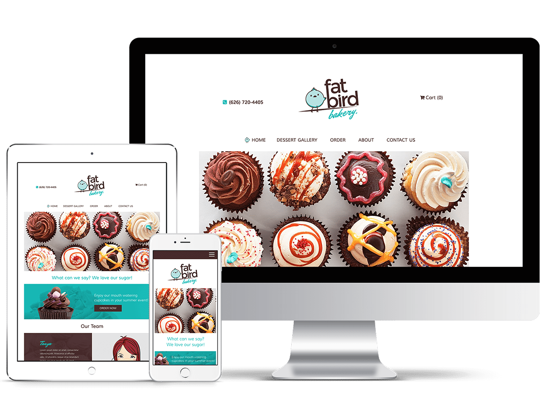 fat bakery web design- best restaurant websites 