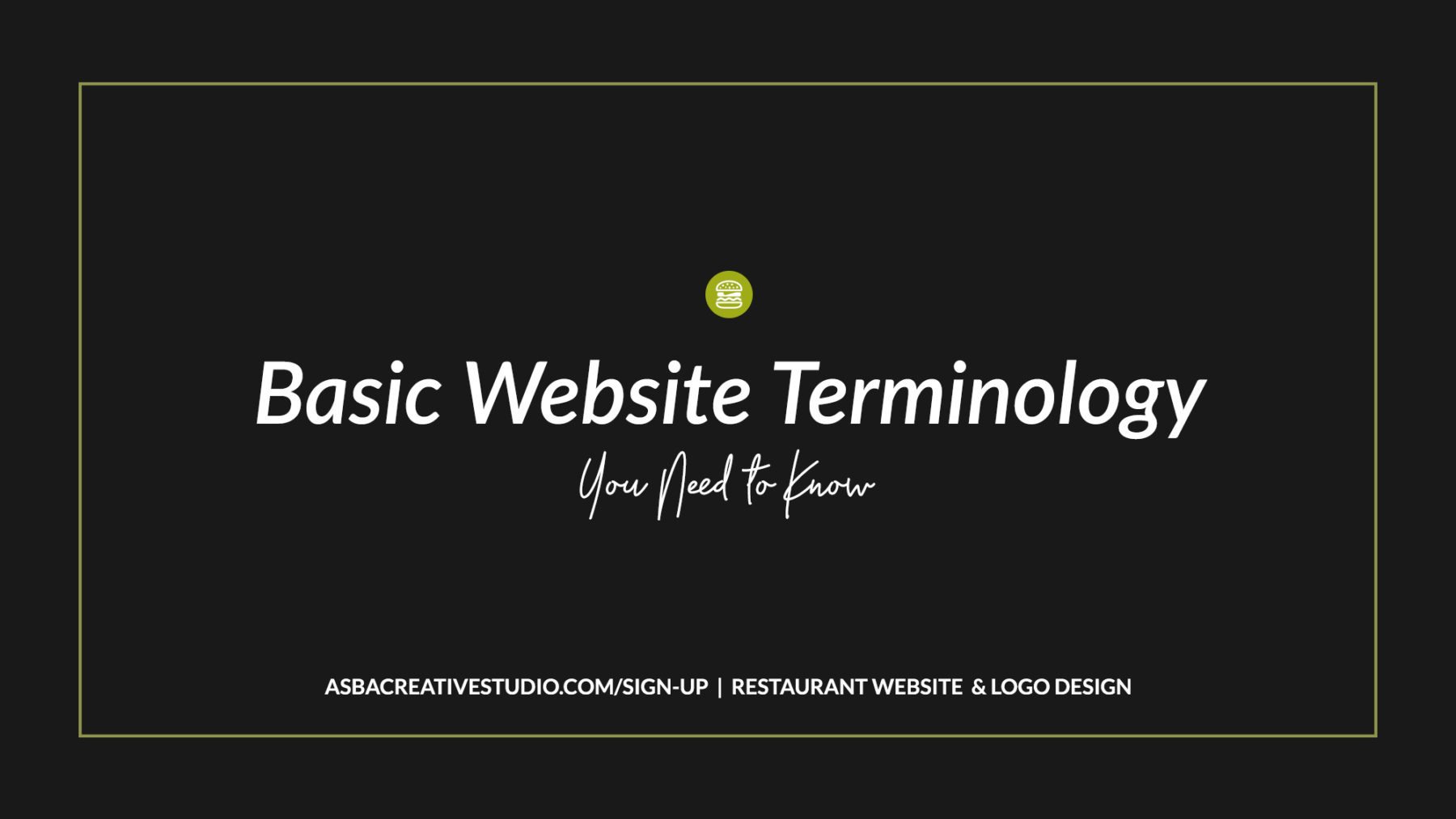 Basic Website Terminology: You need to know