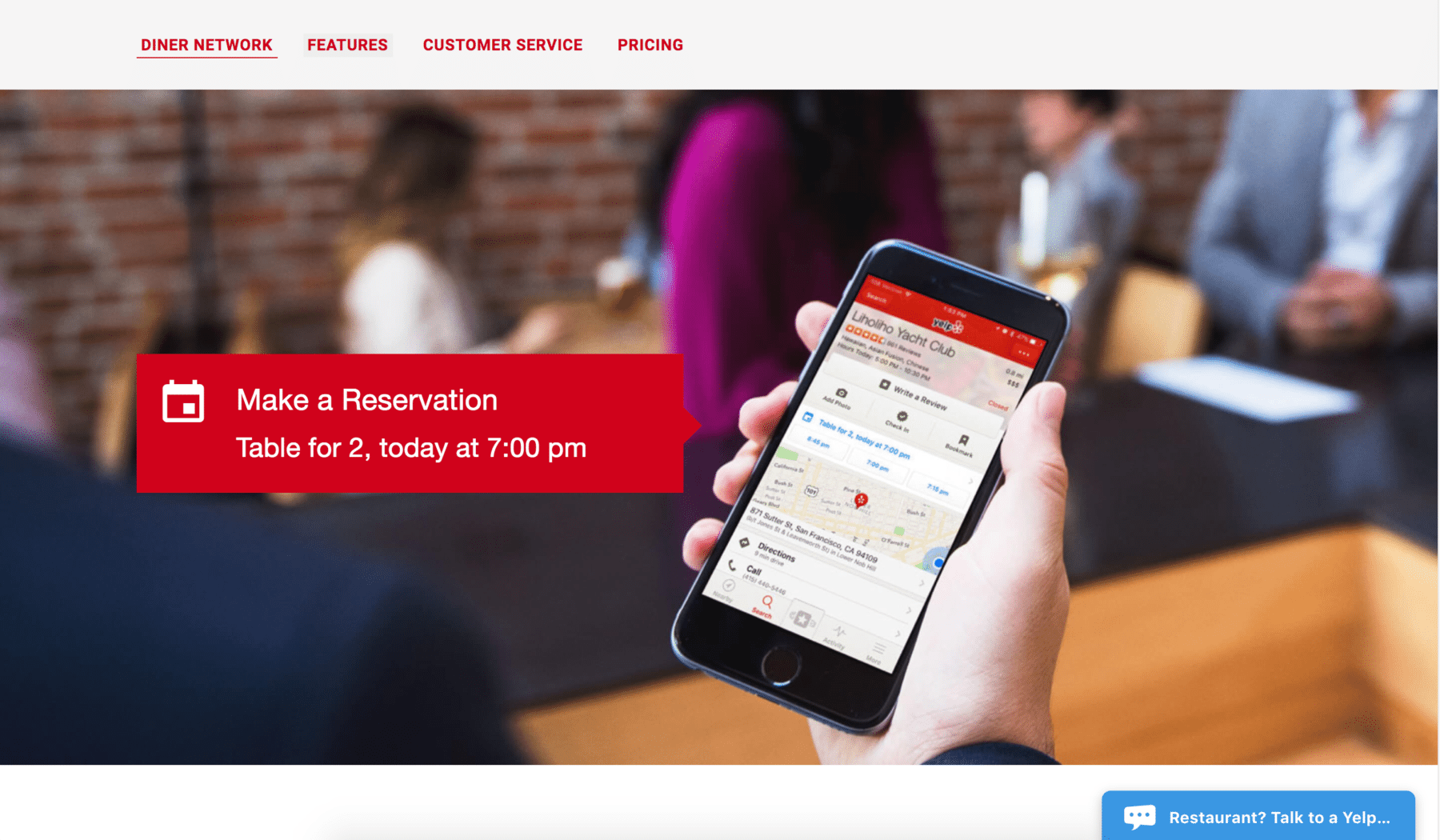 yelp reservations