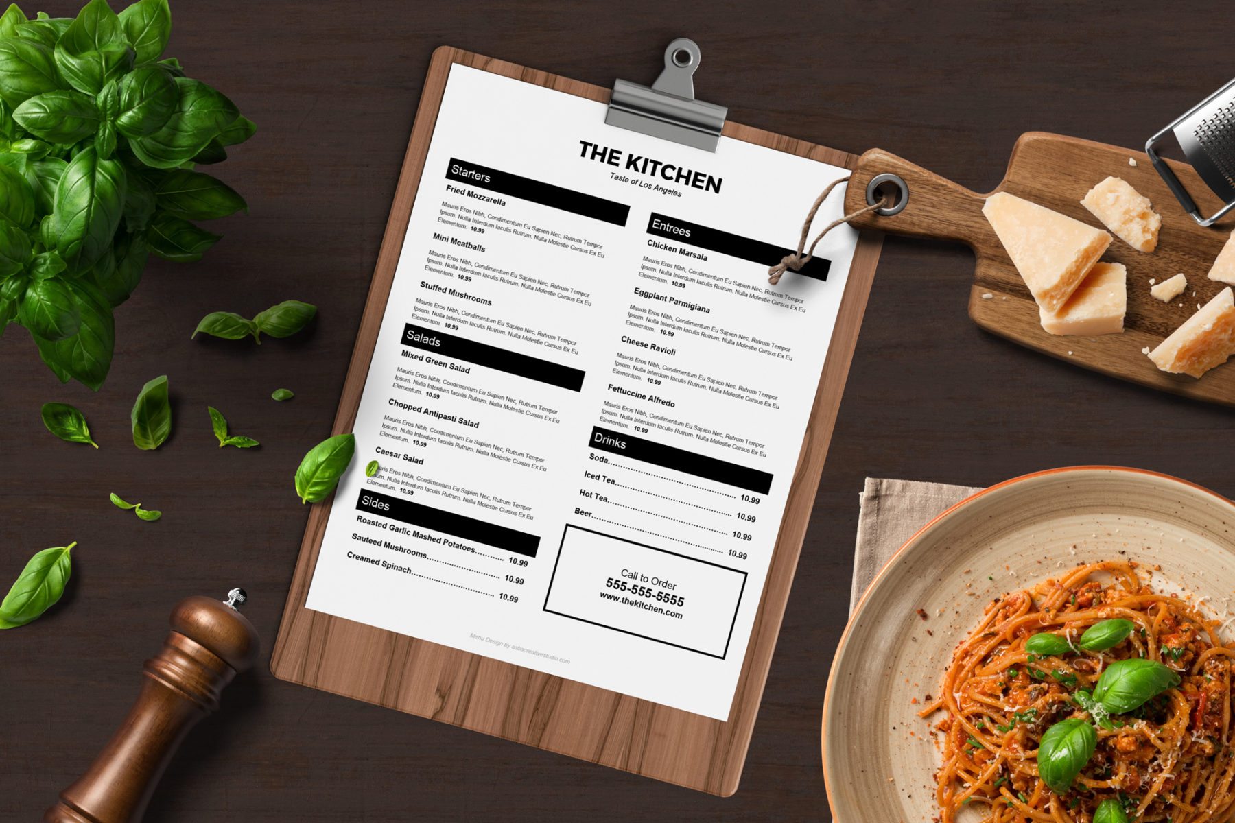 editable restaurant marketing plan